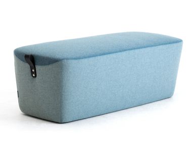 Rectangular fabric pouf for contract BIG VIC Leyform