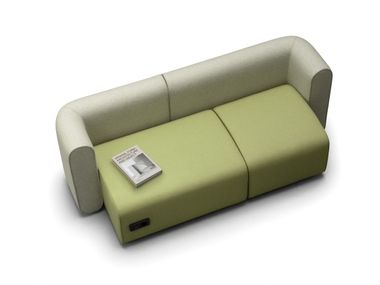Sofá para hotelaria 3 lugares modular de tecido NOÀ Leyform