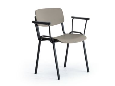 Sedia da conferenza in polipropilene con braccioli SALLY Leyform