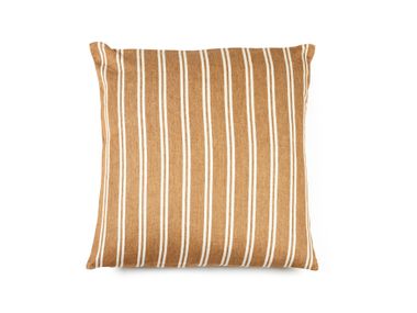 Cuscino a righe quadrato in lino CANAL STRIPE Libeco Home