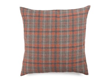 Cuscino a quadri in lino JUDE Libeco Home