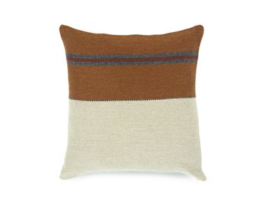 Cuscino quadrato in lino e lana THE HIGHLAND STRIPE Libeco Home