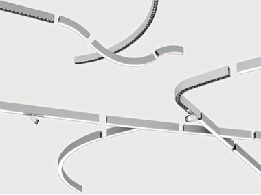 LED modulare Deckenlampe aus Aluminium LIQUID LINE 40 AX Lightnet