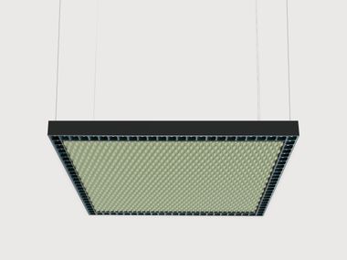 LED akustik Pendelleuchte aus Aluminium MATRIC 40 SQUARE ACOUSTIC GX/RX Lightnet