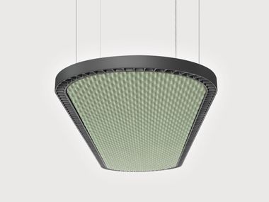 Akustik LED Pendelleuchte RINGO STAR 40 ACOUSTIC OBLONG GY/PY Lightnet