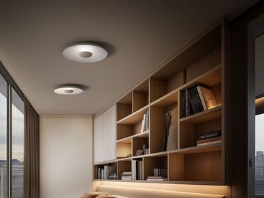LED powder coated aluminium ceiling light BASIN_S Linea Light Group