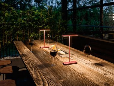 LED aluminium Outdoor table lamp DUBCOLOR Linea Light Group