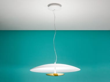 Linea Light Group, HORIZON_P Lampada a sospensione a LED in acciaio e vetro