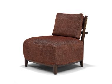 Fabric armchair without armrests LUC Linteloo