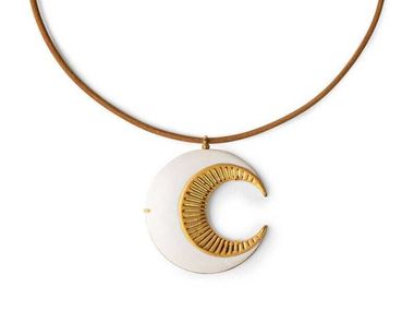 Halskette aus Porzellan MOON PENDANT Lladró