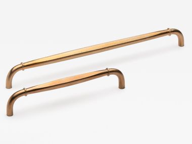 Brass furniture handle CAST ALMOND PULL Lo & Co Interiors