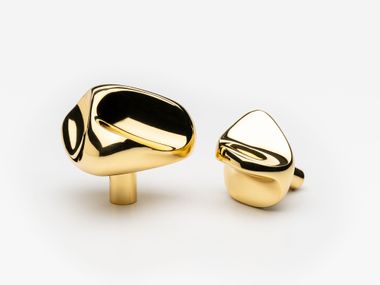 Möbelknopf aus Messing RUBBLE Lo & Co Interiors