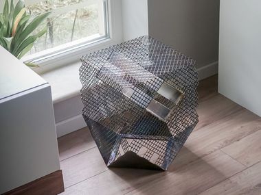 Stainless steel stool / coffee table DRAGON LO Contemporary