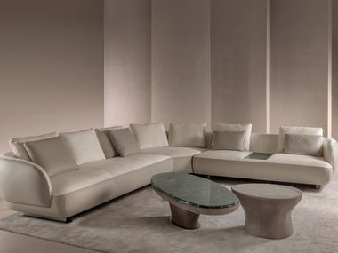 Modular fabric sofa ASTON Longhi