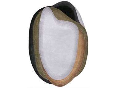 Viscose and wool rug LAVA 001-HB Loominology