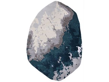 Custom wool and viscose rug ROCK 004-J Loominology