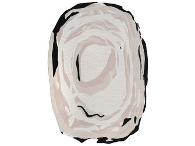 Custom wool and viscose rug ROCK 005-BW Loominology