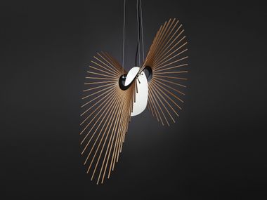 Anodized aluminium pendant lamp SPACE Loomiosa