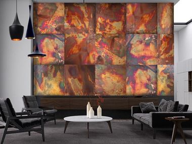 Metal sheets for design and architectural applications COPPER FLAMES Lost Cowboys