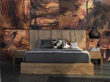 Metal sheets for design and architectural applications COPPER LAVA WAVES Lost Cowboys
