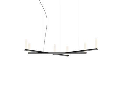 Suspension LED en aluminium DIX BOUGIES PETIT Luceplan