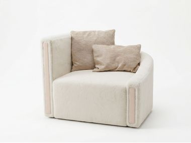 Armchair with dual-height backrest CALEIDA Ludovica Mascheroni