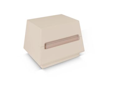Comodino in pelle con cassetti FOUR SEASONS Ludovica Mascheroni