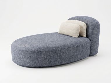 Chaiselongue aus Stoff ISOLA Ludovica Mascheroni