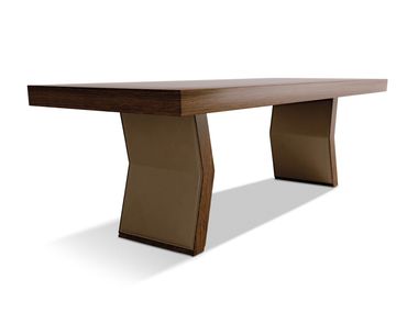 Rectangular maple table LOTO Ludovica Mascheroni