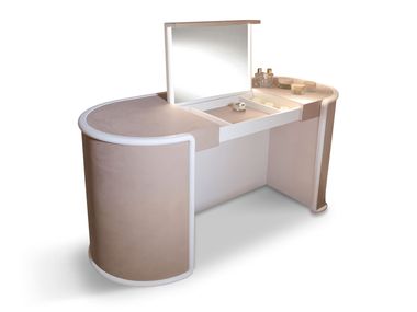 Leather-upholstered dressing table NOCTIS Ludovica Mascheroni