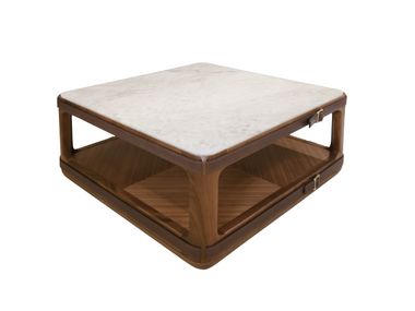Low square marble coffee table VIA CONDOTTI ESSENCE Ludovica Mascheroni