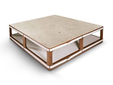 Square low marble coffee table VIA CONDOTTI Ludovica Mascheroni