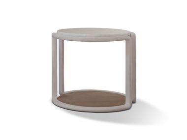 Round wooden coffee table VIA DELLA SETA Ludovica Mascheroni