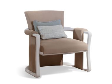 Leather armchair VIA DELLA SETA Ludovica Mascheroni