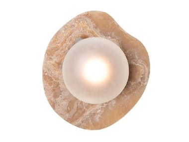 Luminaire Authentik, NOPAL NUBE ONYX 1206-LA40 Lampada da parete a LED dimmerabile in onice