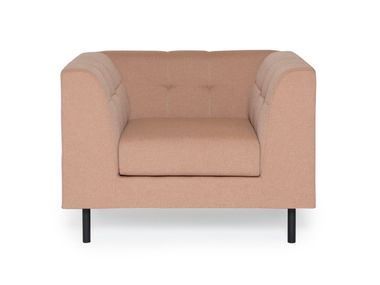 Fauteuil en tissu avec accoudoirs CUBE Luxy