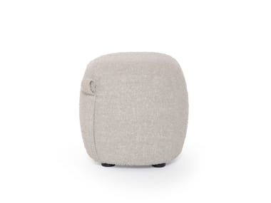 SEA SHELL Upholstered square fabric pouf By Luxy