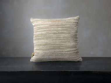 Square recycled fabric cushion RULLO/IC The House of Lyria