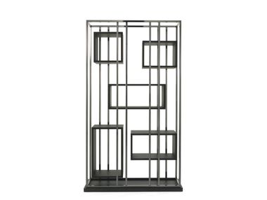 Libreria a giorno bifacciale in ottone MACKINTOSH Gianfranco Ferré Home