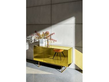 MAGDA Sideboard with doors with mirrored door By Sovet italia | design ...