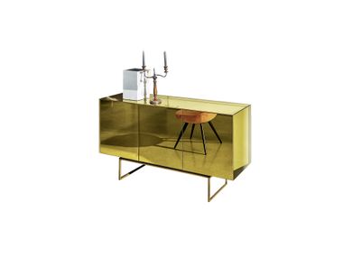 MAGDA Sideboard with doors with mirrored door By Sovet italia | design ...