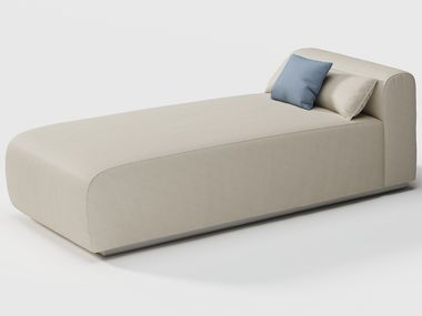 Lettino da giardino in tessuto MAHÈ Braid