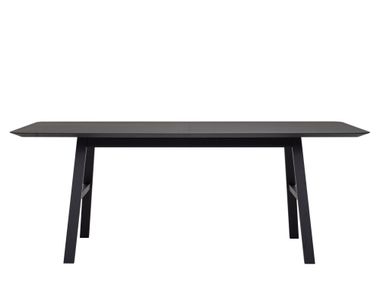 Extending solid wood dining table MALIN Woak
