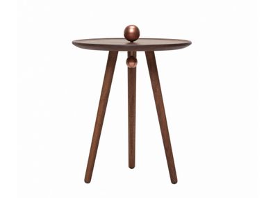 Round solid wood coffee table MALIN Woak