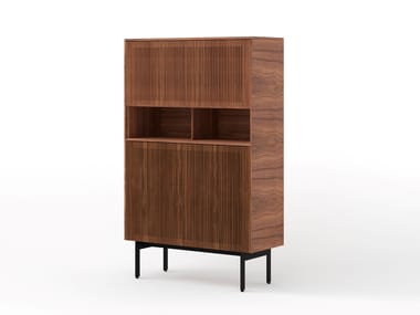 Credenza in legno con ante a battente MALMÖ TECHNIC Punt