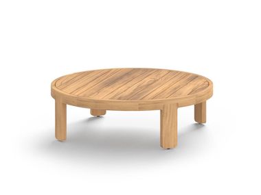 Round teak garden side table HACIENDA MAMAGREEN