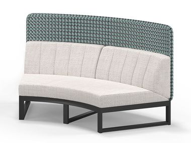 High-back curved modular fabric garden sofa MUNIA MO CH MAMAGREEN