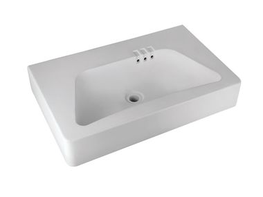 Rectangular ceramic washbasin JOE COLOMBO MAMOLI