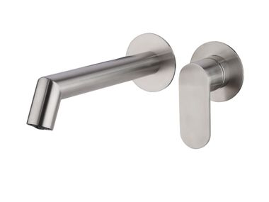 Miscelatore per lavabo a muro monocomando in acciaio inox MARC MAMOLI
