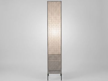 Floor lamp with Hanji paper lampshade BIIIT 003 MANO Design Studio